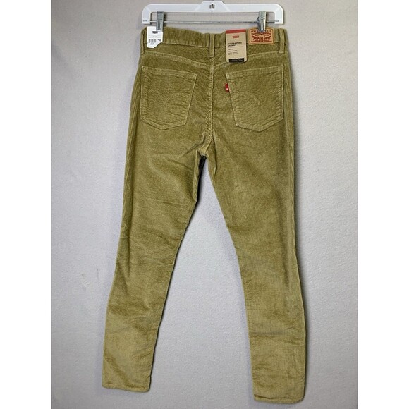 Levi's 311 Corduroy Pants Woman's 29X30 Brown Shaping Skinny Tummy Slimming Y2K - Picture 2 of 11